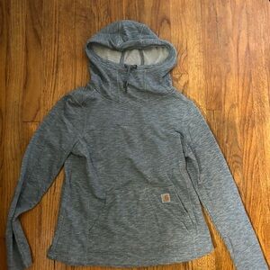 Carhartt Women's Blue Cowl Neck Sweater